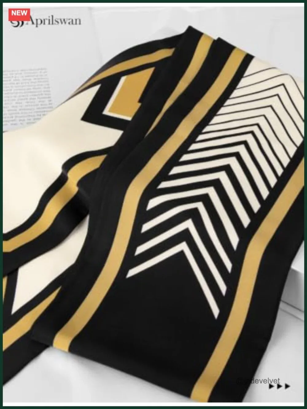 Silk Hair Scarf Satin Neck Scarf Women Fashion Accessory